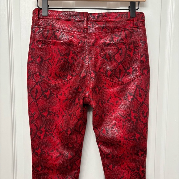 Red Snakeskin Skinny Jeans | BlankNYC 25 - Picture 8 of 10